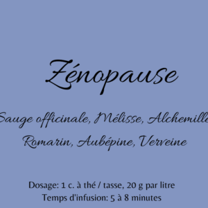 Tisane Ménopause Zénopause